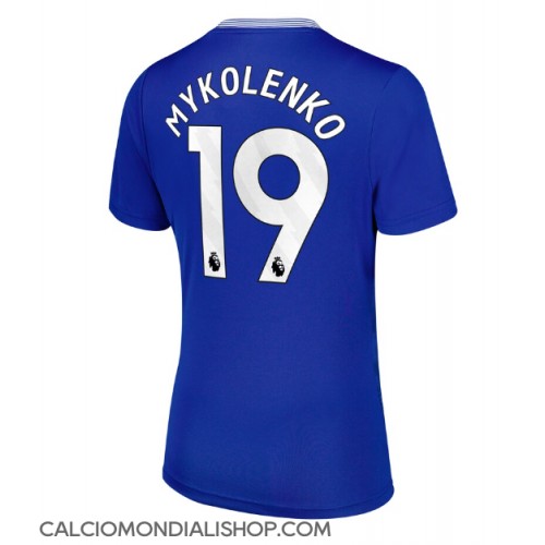 Maglie da calcio Everton Vitaliy Mykolenko #19 Prima Maglia Femminile 2024-25 Manica Corta